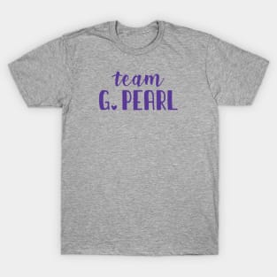 Team G. Pearl - purple text T-Shirt